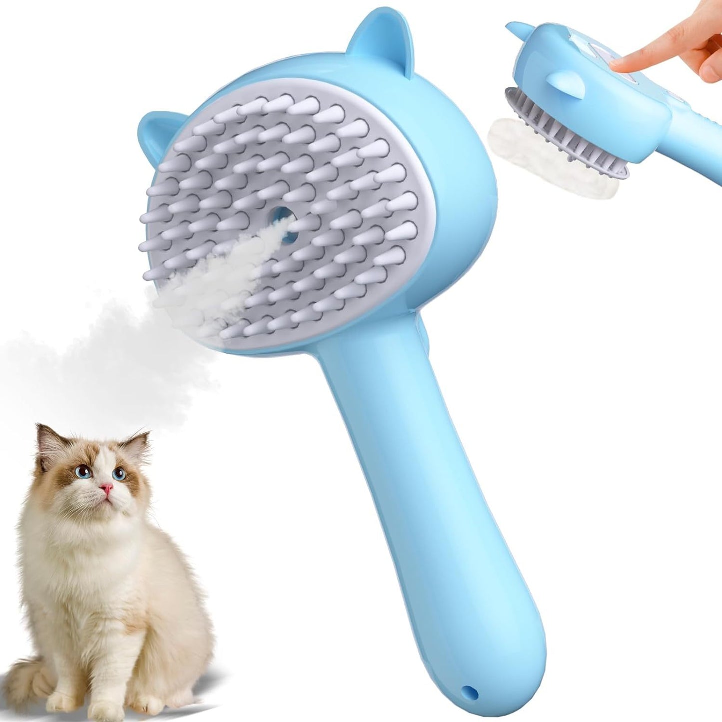 Pet 4 In 1 Steamy Cat Brush