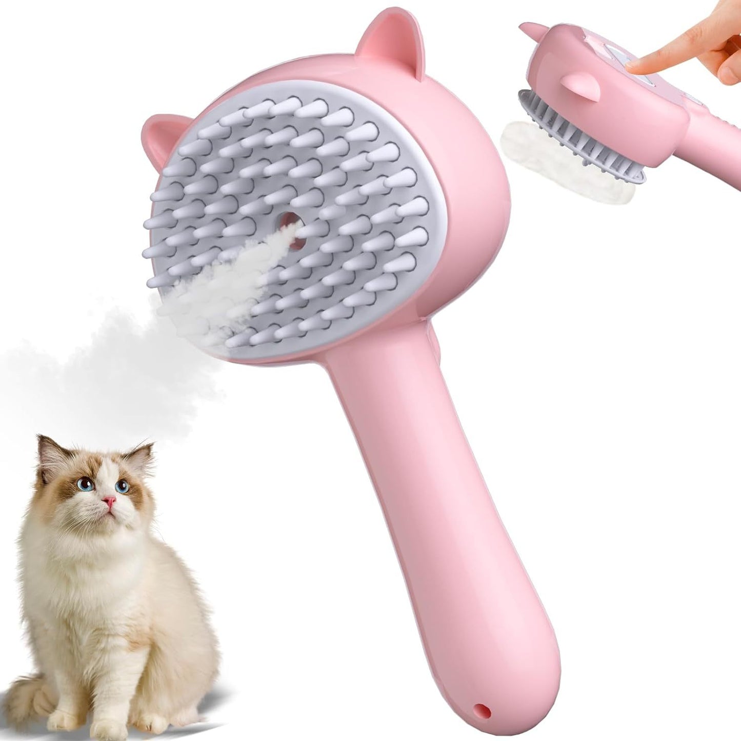 Pet 4 In 1 Steamy Cat Brush